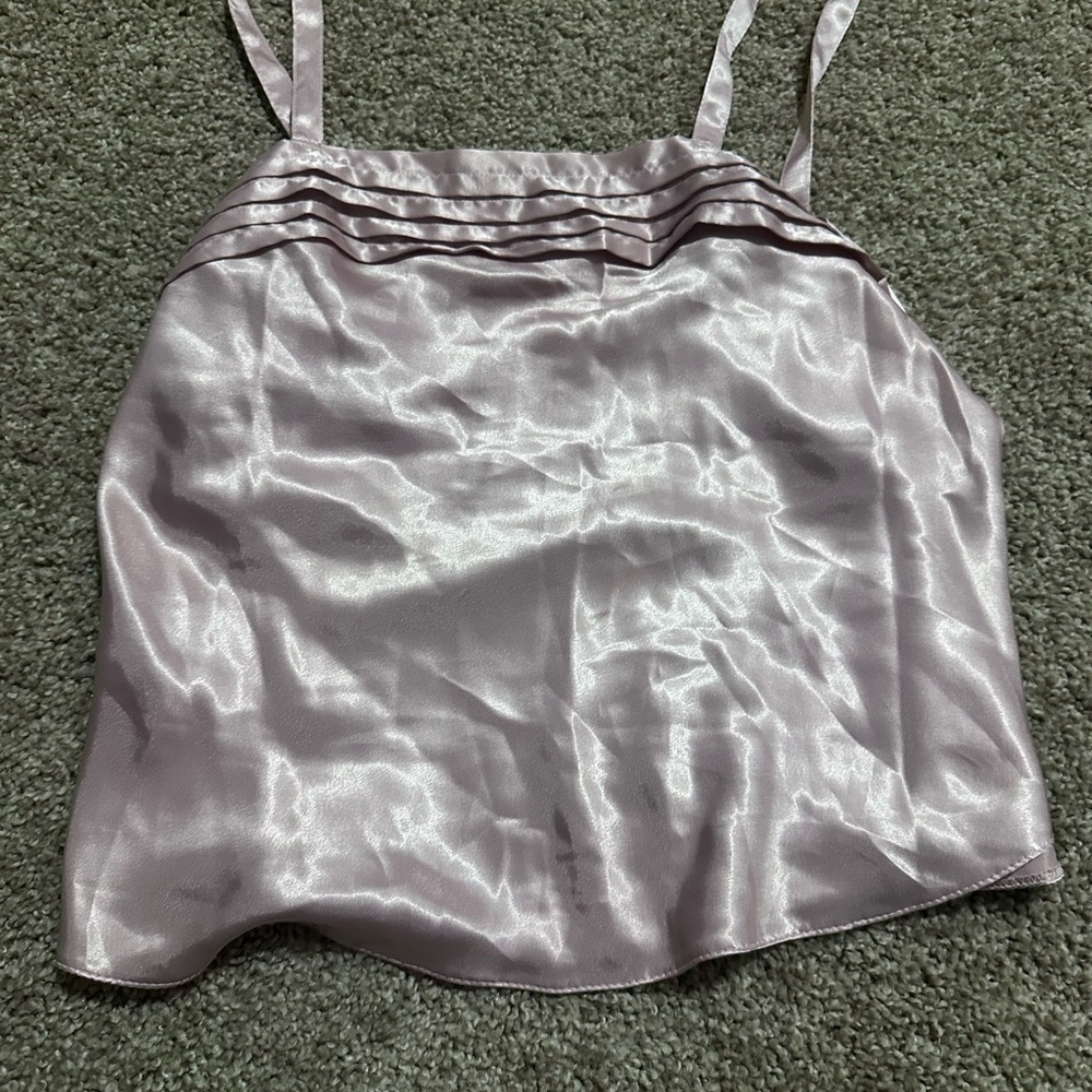 Elegant Mauve Satin Camisole